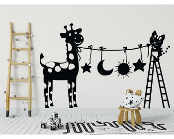Lovely Cats And Deer Decals Lovely Cats And Deer Decals